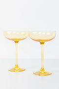 Estelle Colored Champagne Coupe Stemware - Set of 2 {Yellow}