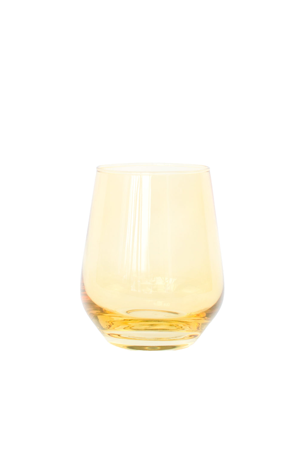 Estelle Colored Wine Stemless - Set of 2 {Yellow}