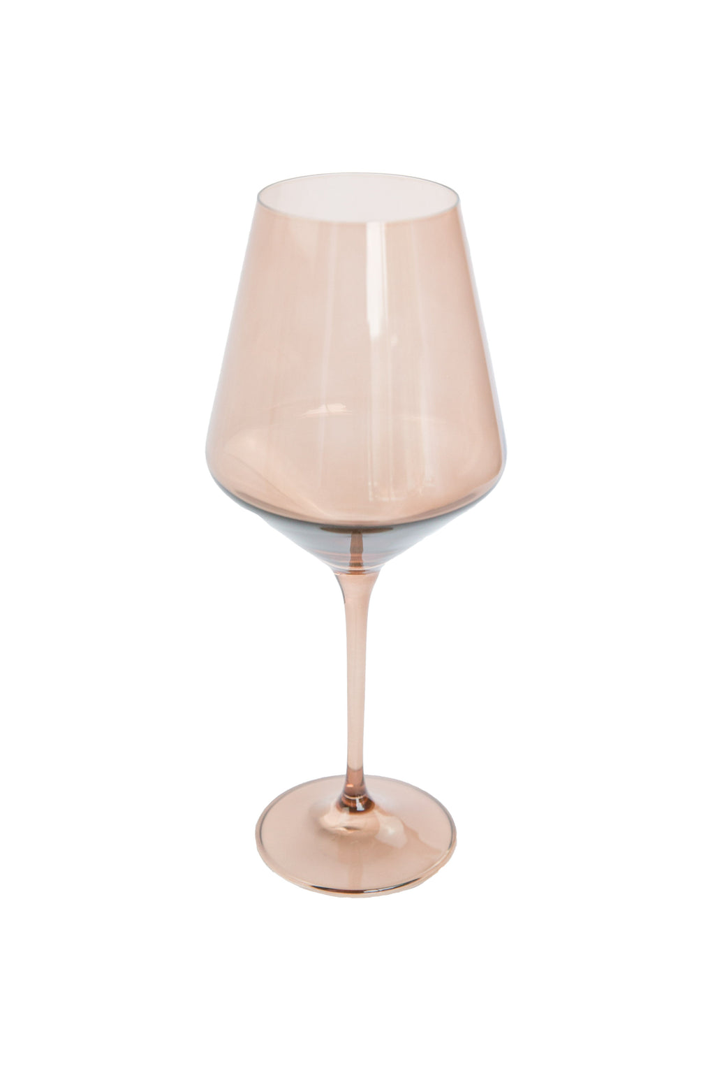 Estelle Colored Wine Stemware - Set of 2 {Mocha Mousse (Our Amber Smoke)}