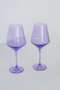 Estelle Colored Wine Stemware - Set of 2 {Lavender}