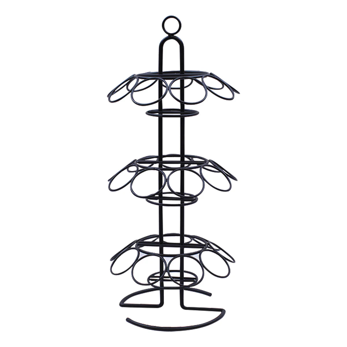 Tablecraft DCH27BK 3-Tier Cone Holder, Black