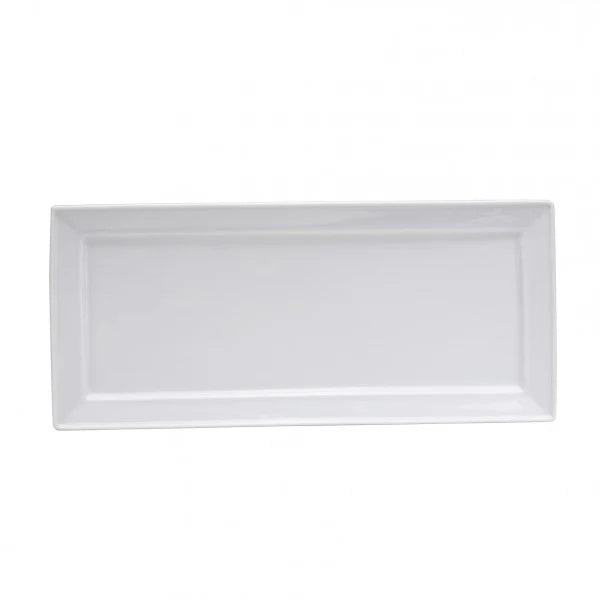 Oneida F8010000381S Buffalo Bright White Platter, 14-1/4 x 6-1/4, Case of 12