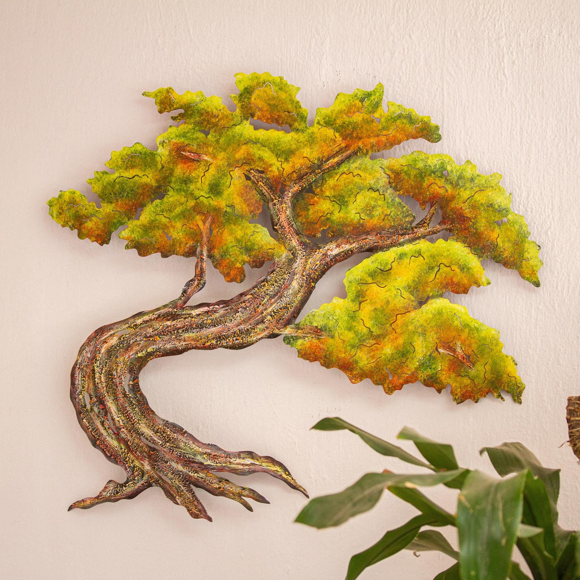 Steel wall art (Medium) - Bonsai