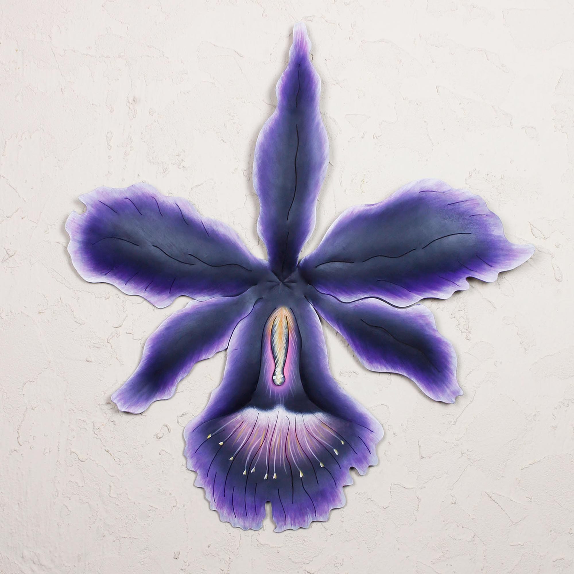 Steel wall art - Tropical Orchid
