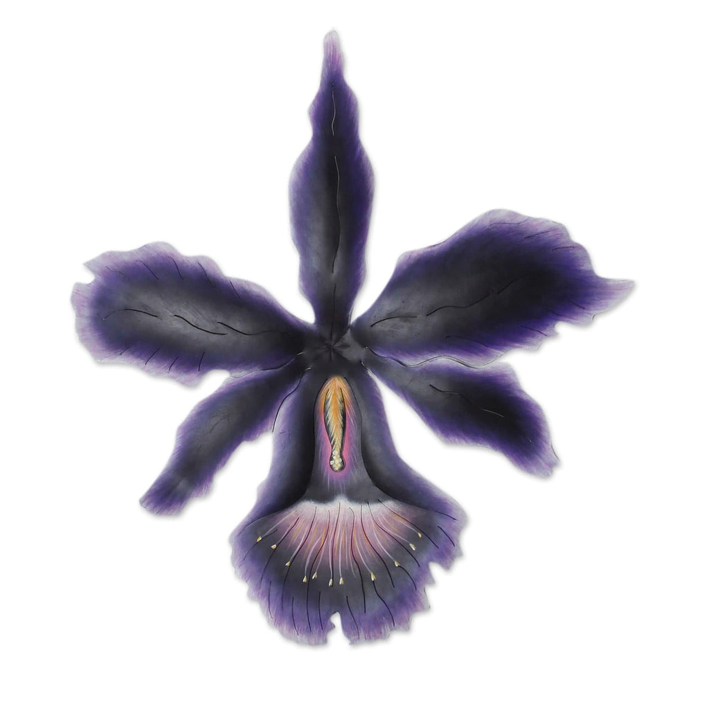 Steel wall art - Tropical Orchid