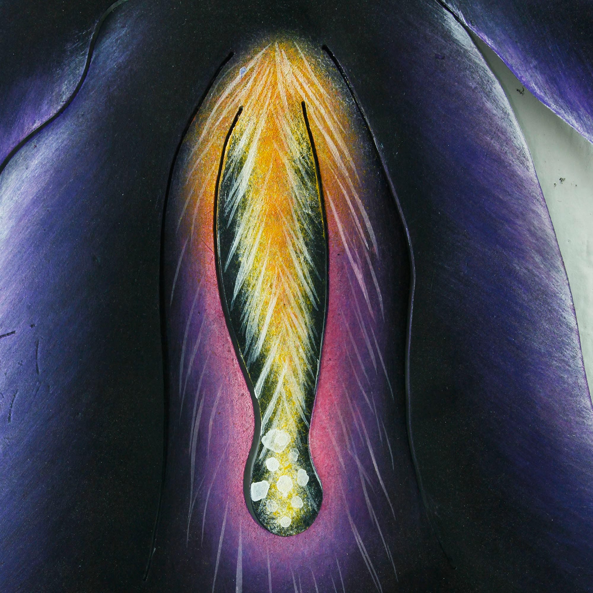 Steel wall art - Tropical Orchid