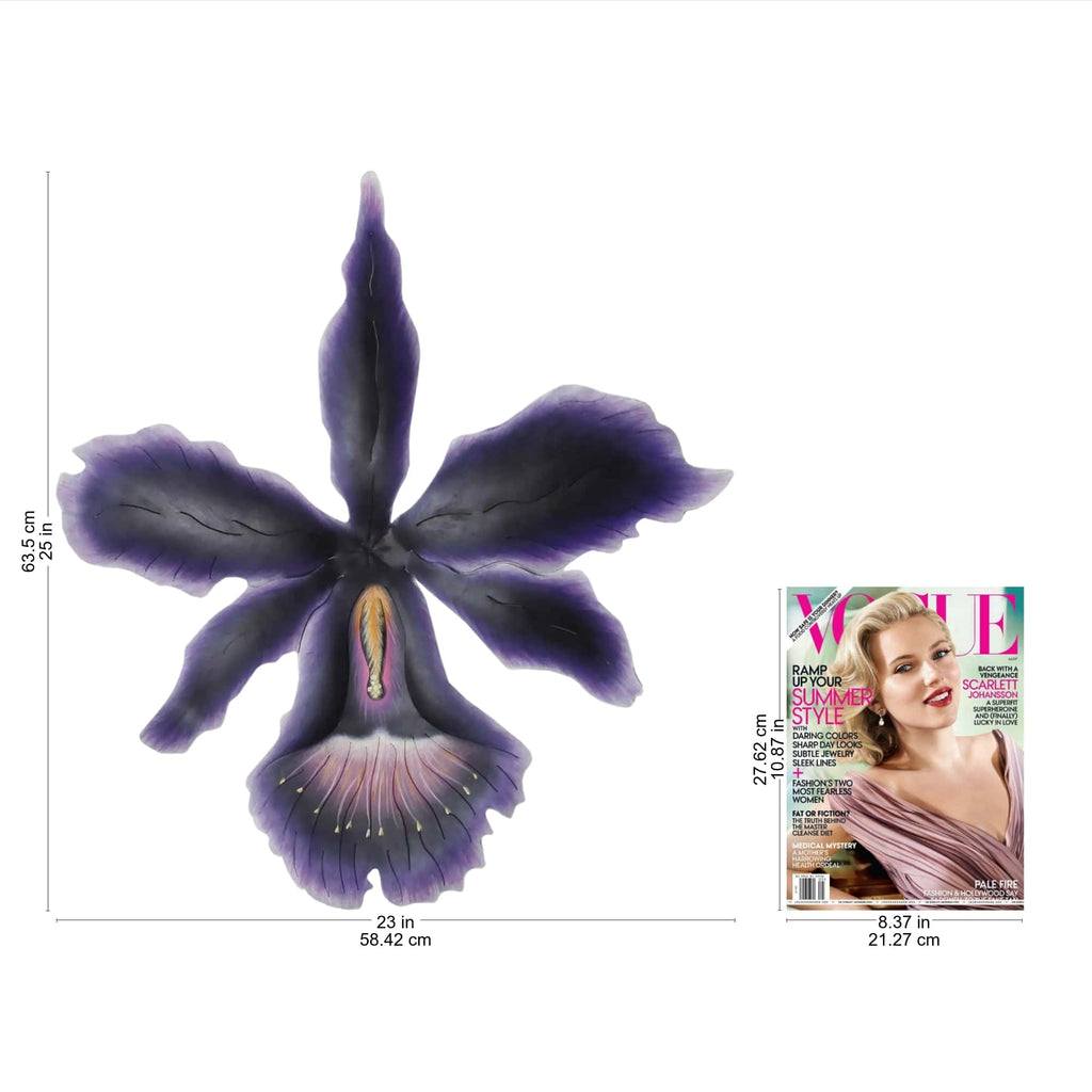 Steel wall art - Tropical Orchid