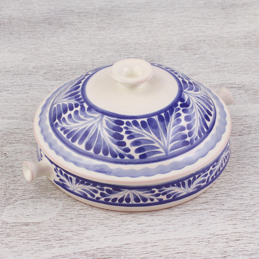 Hand-Painted 6.5 Inch Majolica Salsa Bowl from Mexico - Taste of Mexico