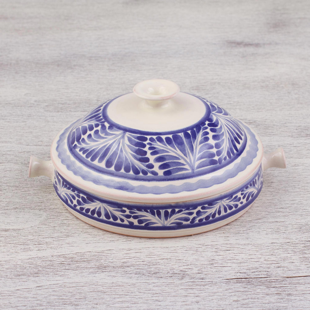 Hand-Painted 6.5 Inch Majolica Salsa Bowl from Mexico - Taste of Mexico