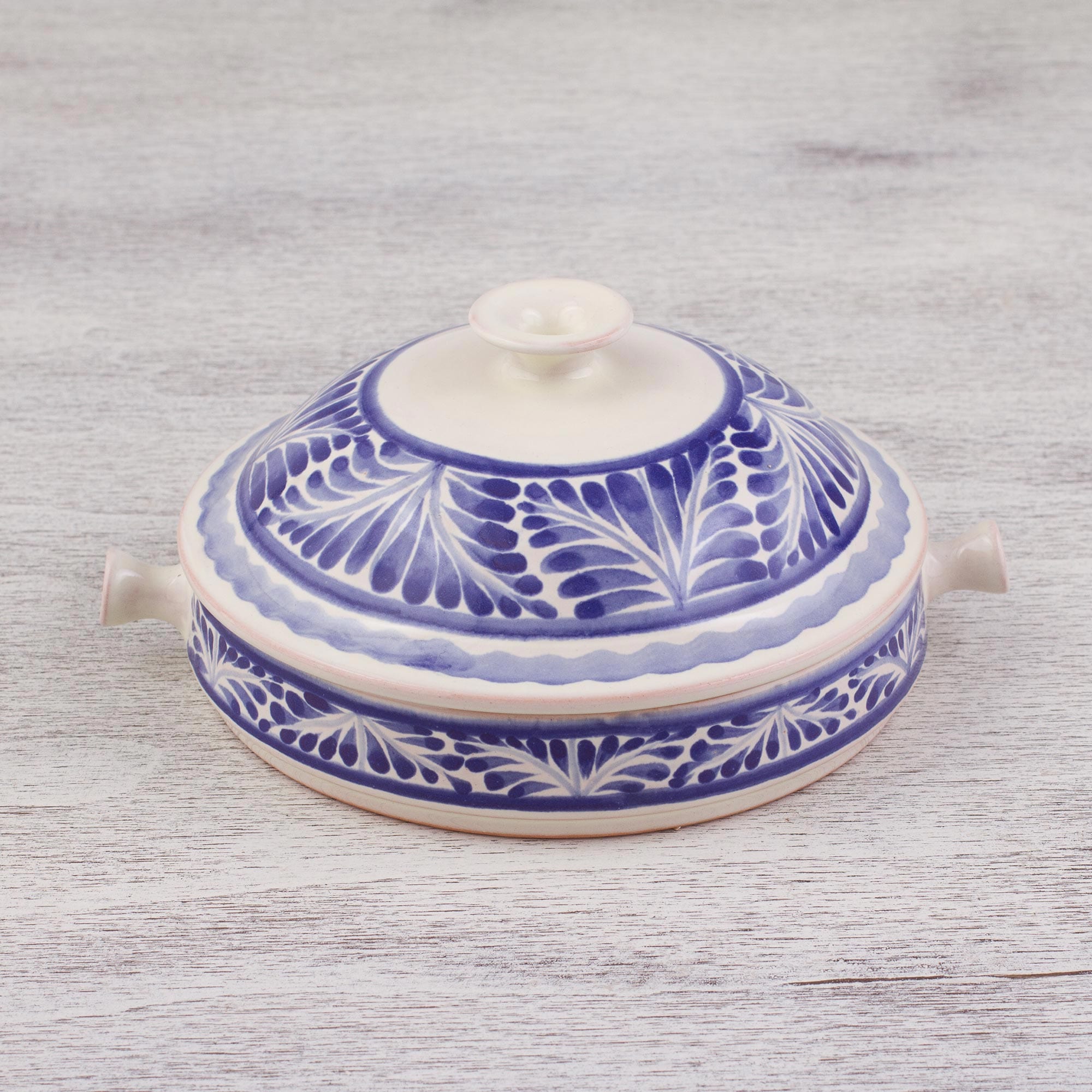 Hand-Painted 6.5 Inch Majolica Salsa Bowl from Mexico - Taste of Mexico