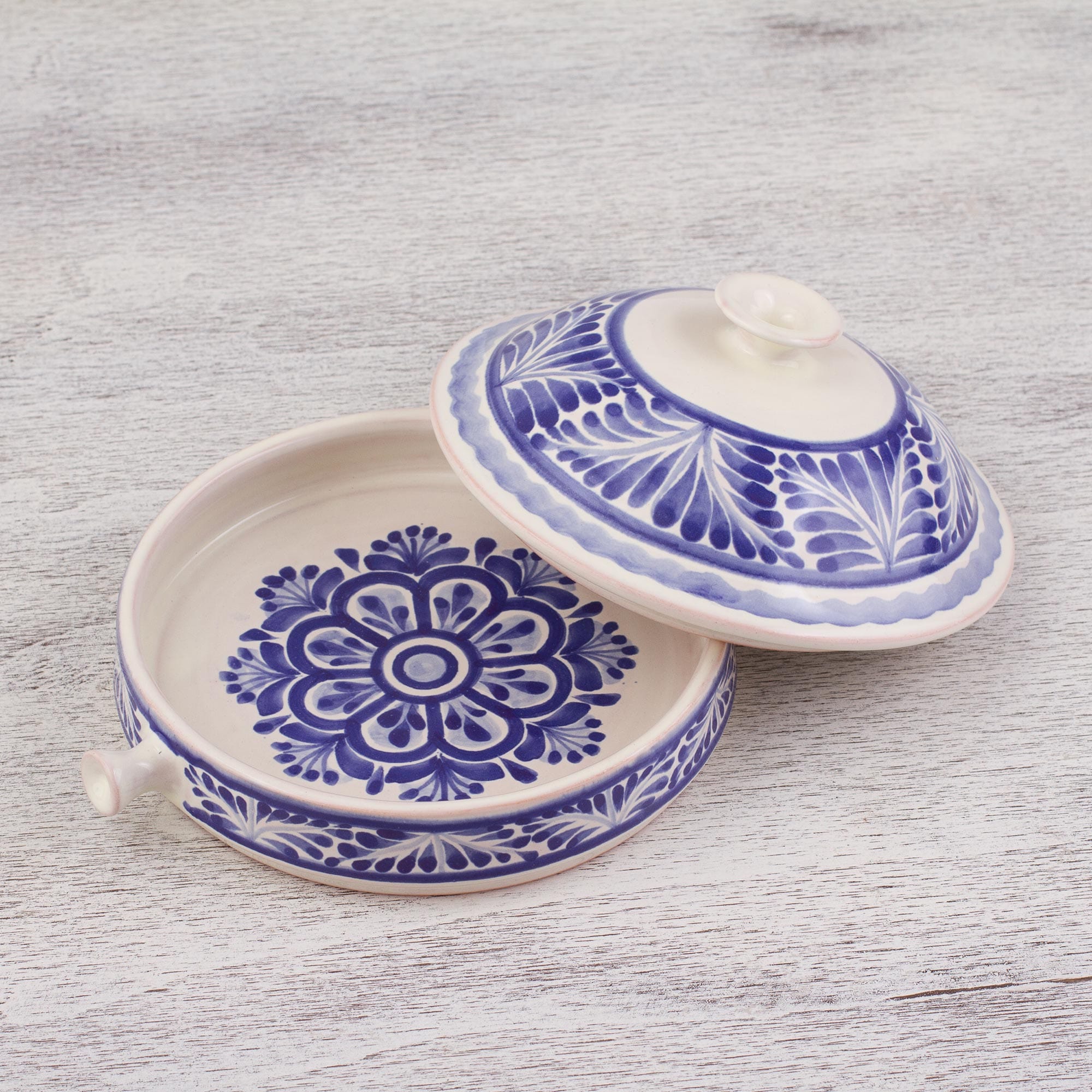 Hand-Painted 6.5 Inch Majolica Salsa Bowl from Mexico - Taste of Mexico