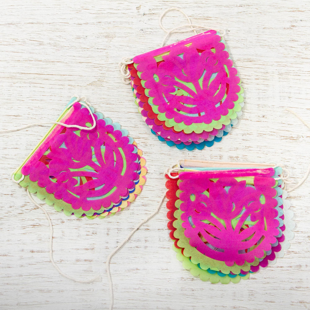 Mini Mexican Tissue Paper Party Garlands (Set of 3) - Tierra Nativa