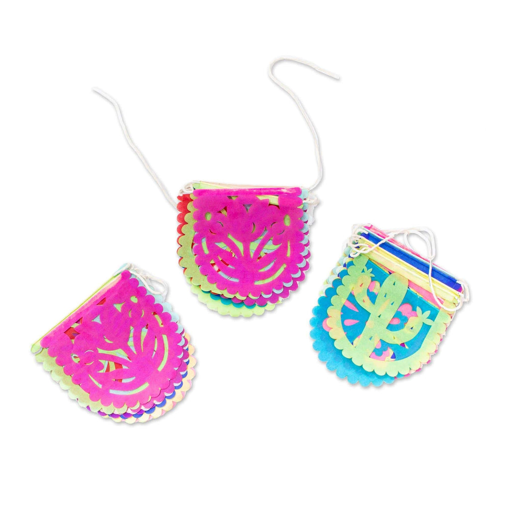 Mini Mexican Tissue Paper Party Garlands (Set of 3) - Tierra Nativa
