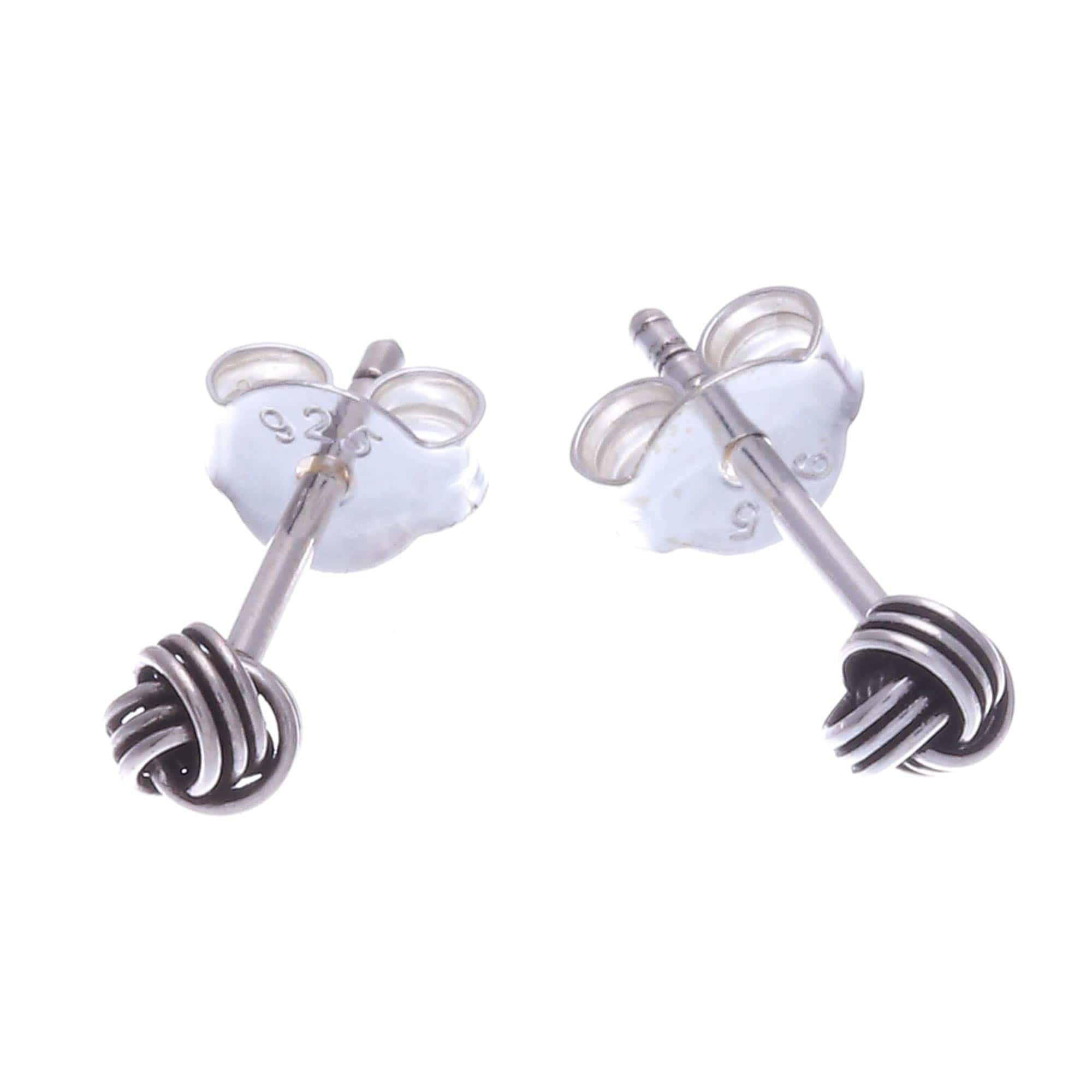 Hand Crafted Sterling Silver Stud Earrings (Set of 3) - Daily Sparkle