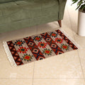 Geometric-Patterned Wool and Cotton Blend Area Rug (2x3) - Traditional Parade