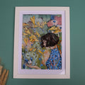 Woman in Nature Themed Giclée Art Print on Photo Paper - In my Thoughts