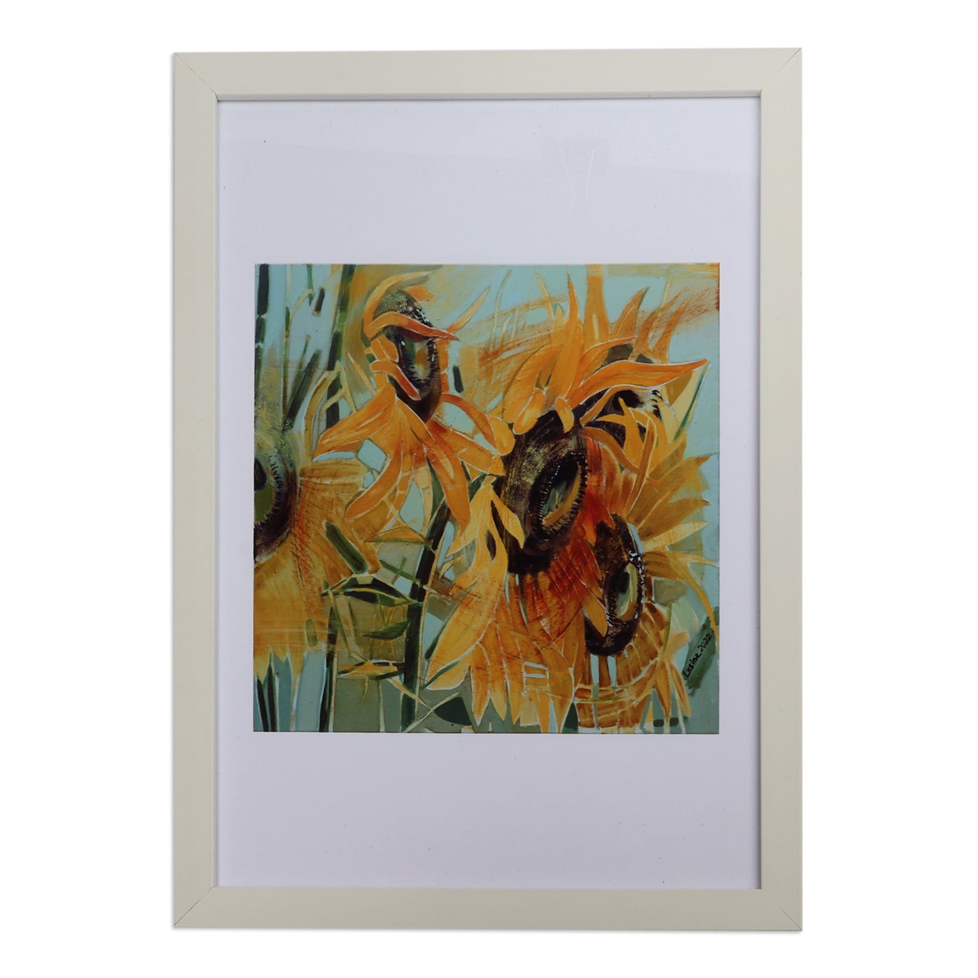 Sunflower Giclée Art Print on Photo Paper for Wall or Table - Sunflowers