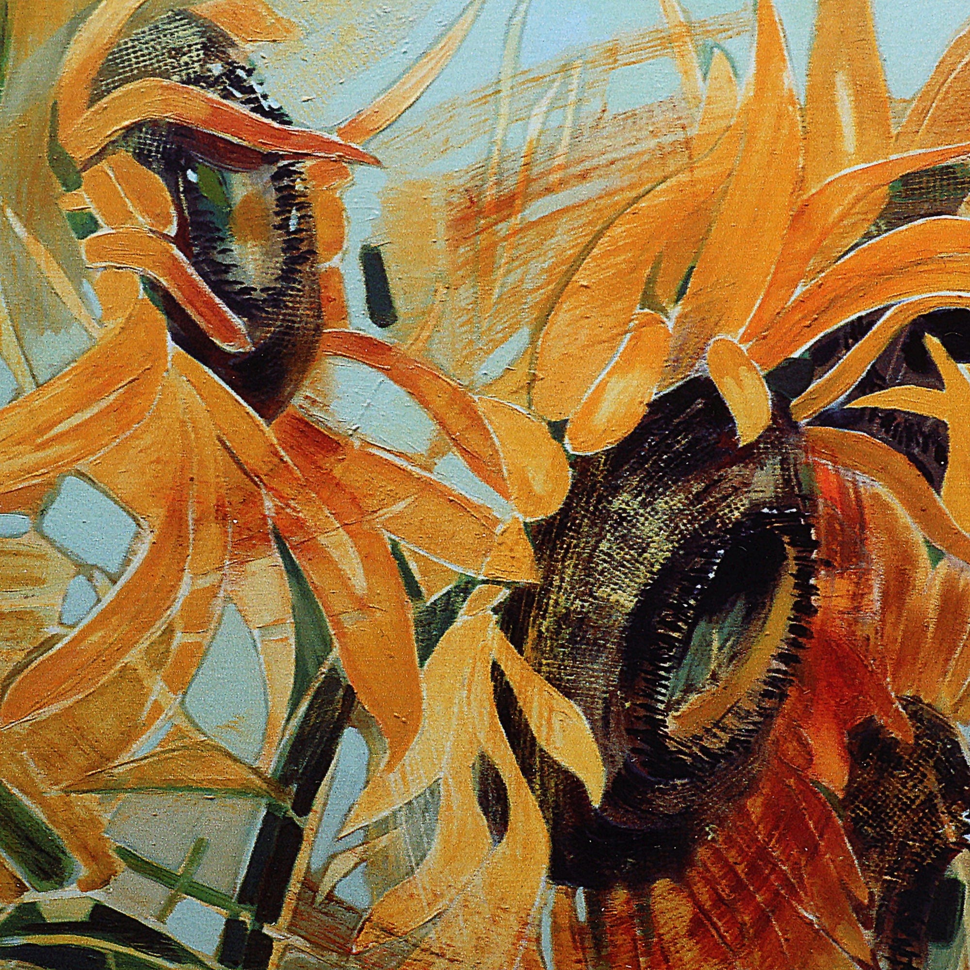 Sunflower Giclée Art Print on Photo Paper for Wall or Table - Sunflowers