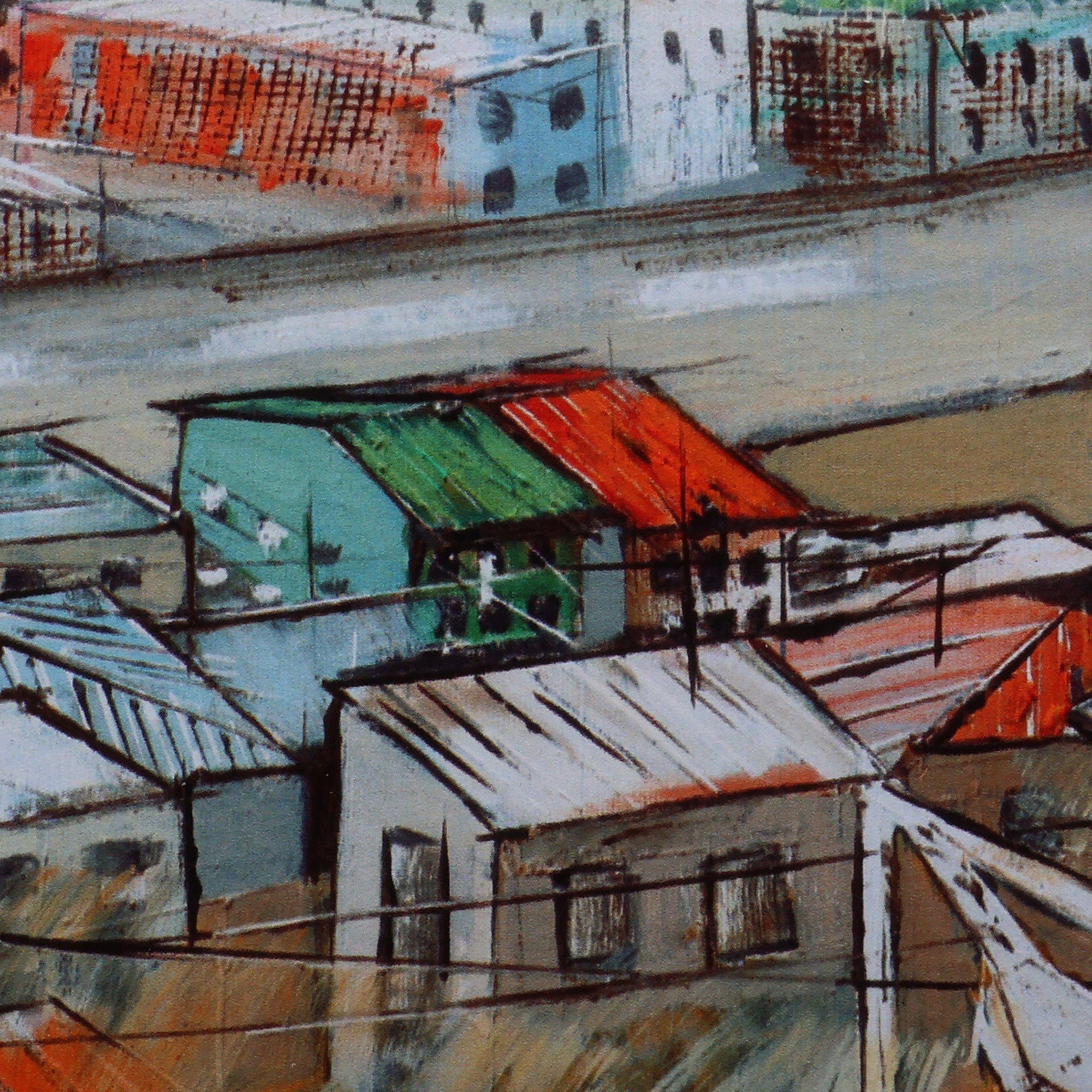 Cityscape Giclée Art Print on Photo Paper for Wall or Table - Sunset in Saralanj
