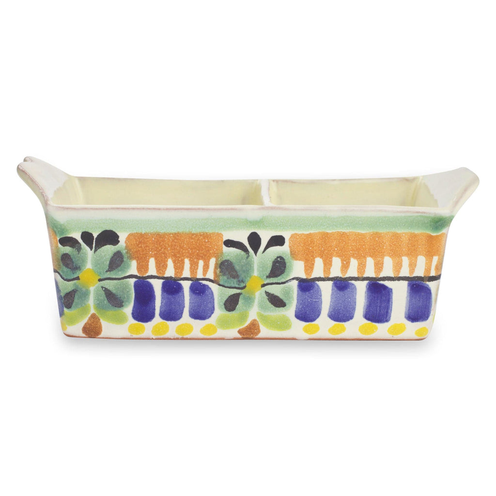 Authentic Mexican Majolica Ceramic Sugar Packet Holder - Acapulco